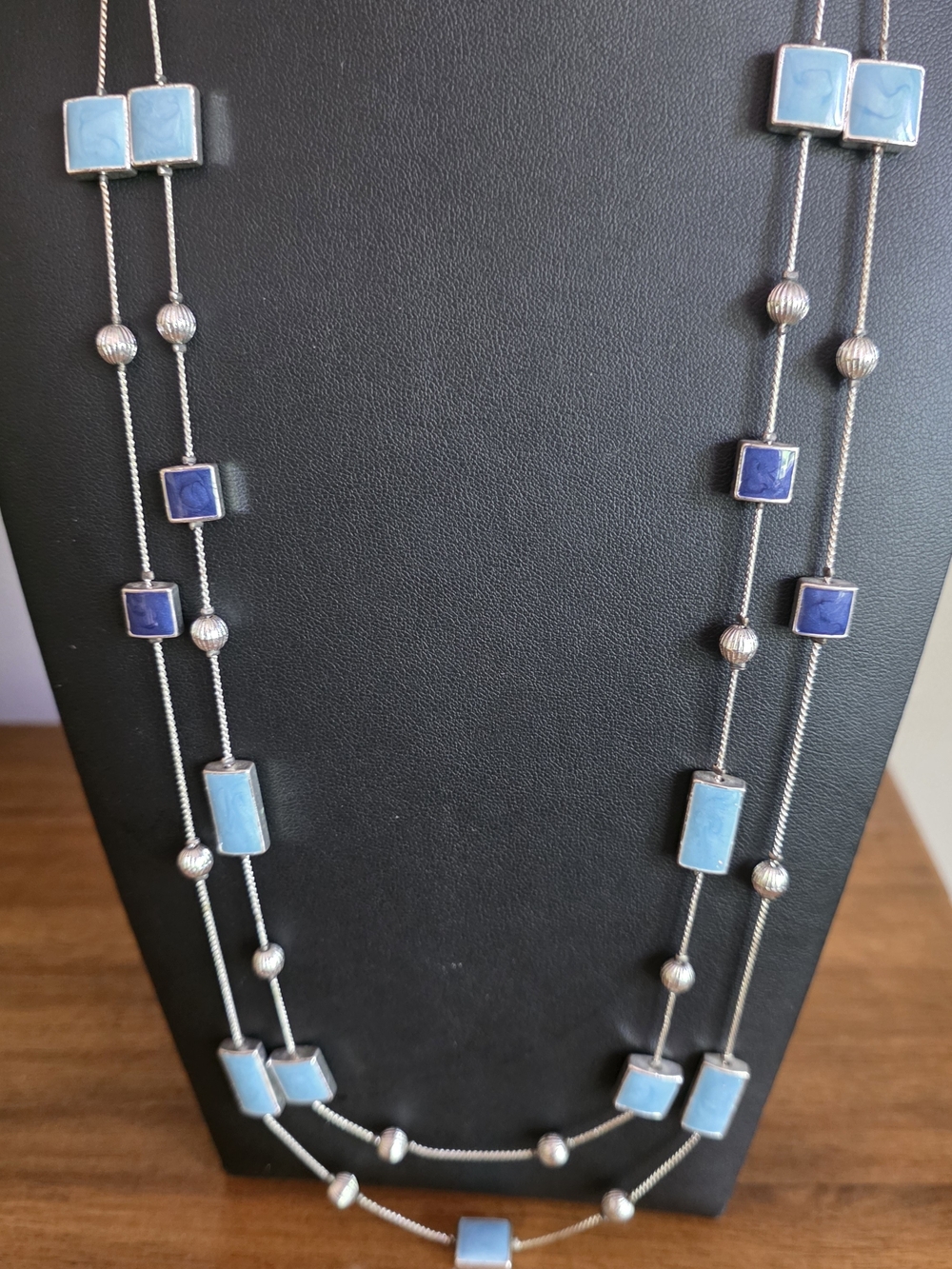 Blue Multi-Stone Long Necklace - Breezy · Coastal · Casual · Cool · Effortless